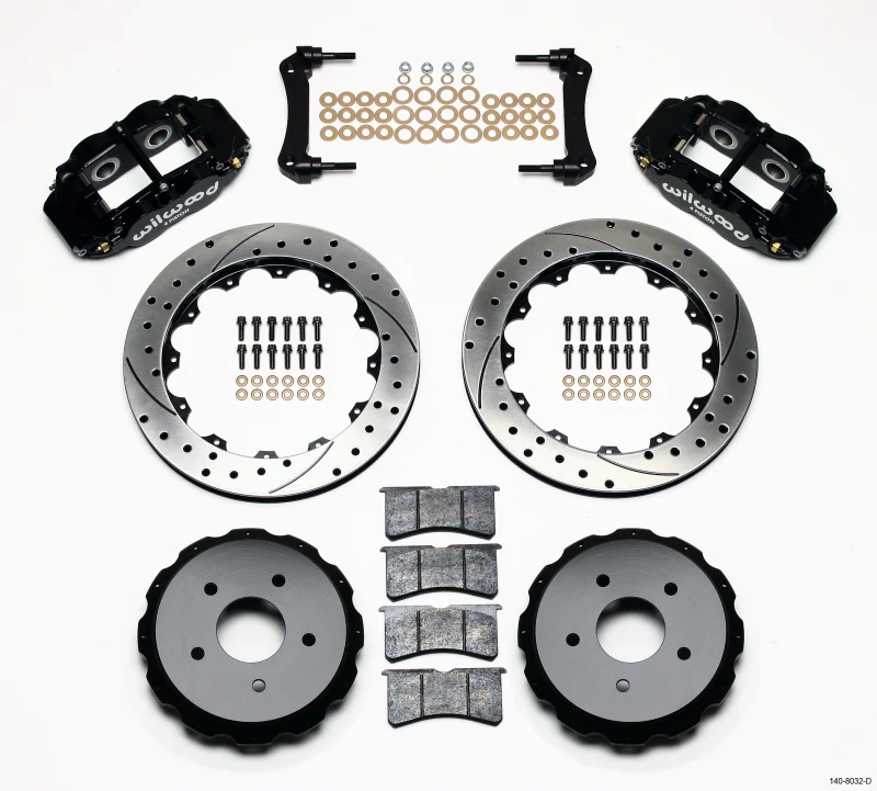 Wilwood Narrow Superlite 4R Rear Kit 12.88in Drilled 97-04 Corvette C5/Z06