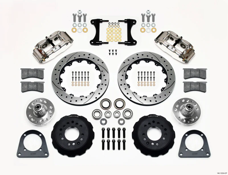 Wilwood Narrow Superlite 6R Front Hub Kit 12.88in Drill Pol TCI-IFS 71-78 (Pinto Based)