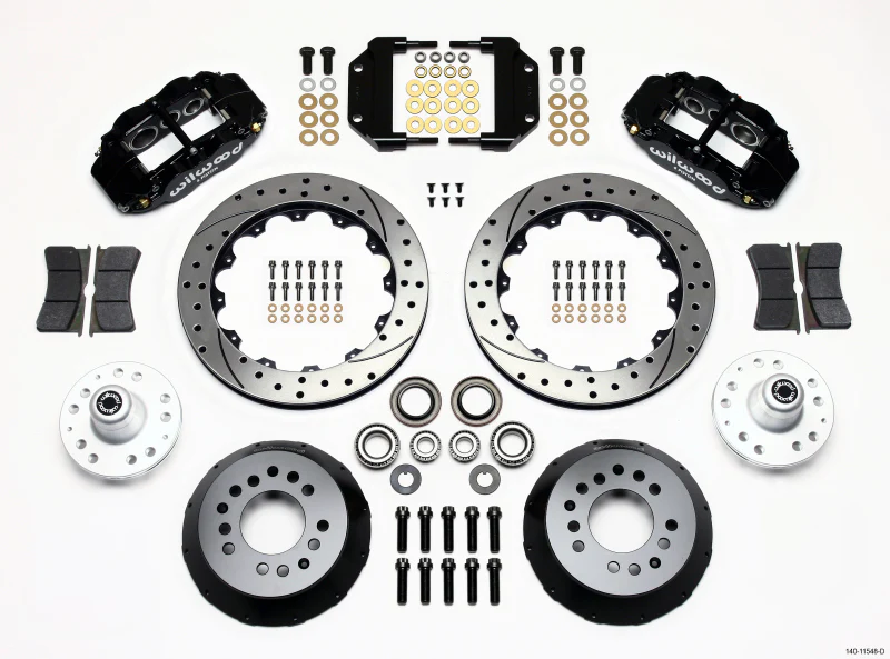 Wilwood Narrow Superlite 6R Front Hub Kit 12.88in Drilled Magnum Force Drop Spindle