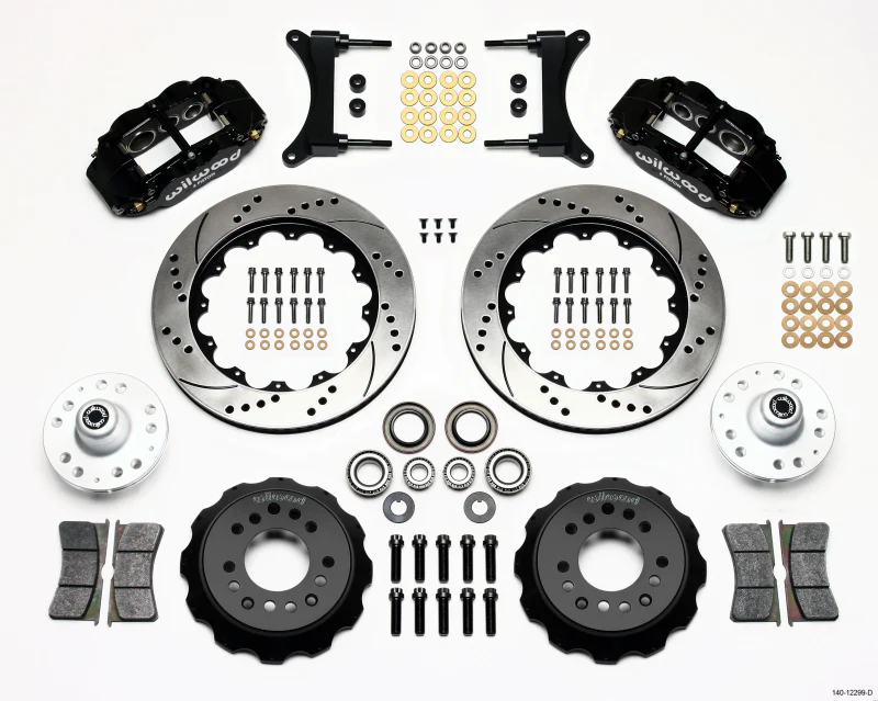 Wilwood Narrow Superlite 6R Front Hub Kit 14.00in Drilled 79-87 GM G Body - Image 2