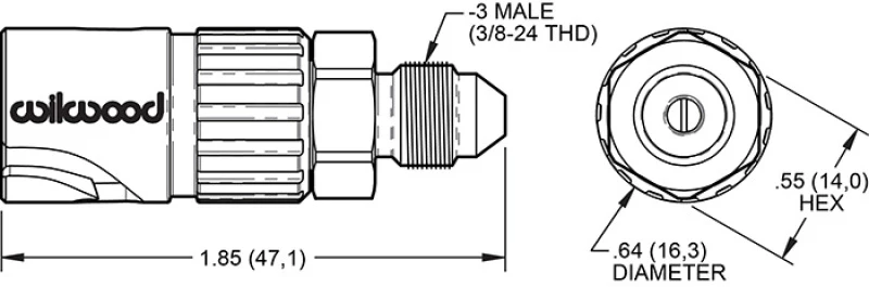 Wilwood Quick Disconnect - Female Side -3 AN - Image 2