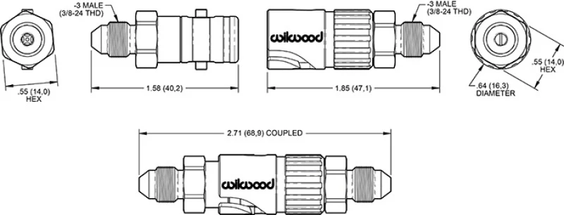 Wilwood Quick Disconnect Kit -3 AN - Image 2