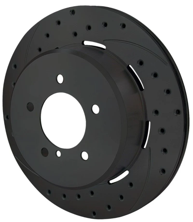 Wilwood Rotor-2.31in Offset-SRP-BLK-Drill-LH 12.19 x .810 - 5x4.75in BC - Image 2