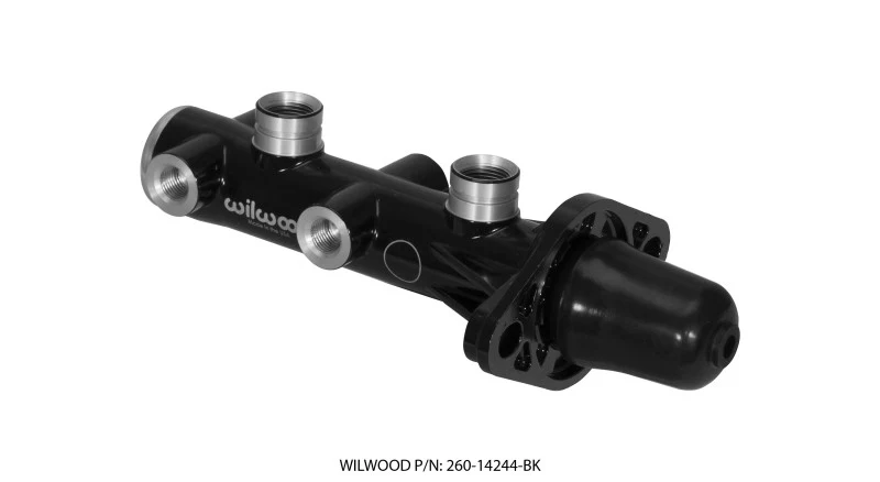 Wilwood Tandem Remote Master Cylinder - 1 1/8in Bore Black - Image 2