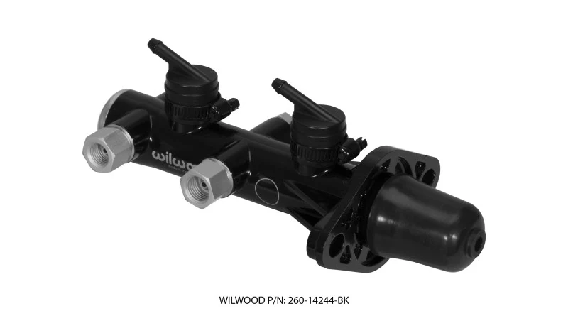 Wilwood Tandem Remote Master Cylinder - 1 1/8in Bore Black - Image 3
