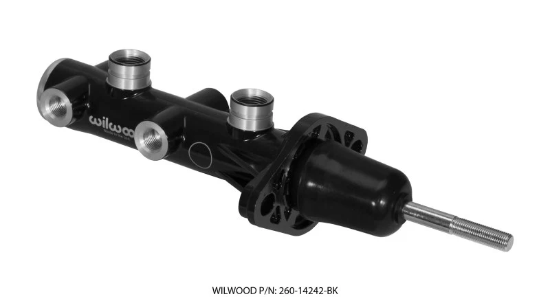 Wilwood Tandem Remote Master Cylinder - 15/16in Bore Black - Image 3