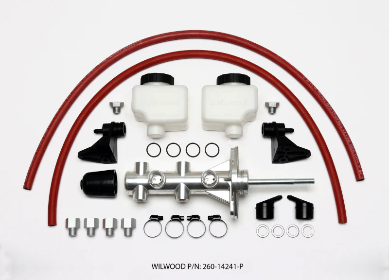 Wilwood Tandem Remote Master Cylinder - 7/8in Bore Ball Burnished - Image 2