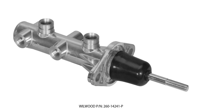 Wilwood Tandem Remote Master Cylinder - 7/8in Bore Ball Burnished - Image 3
